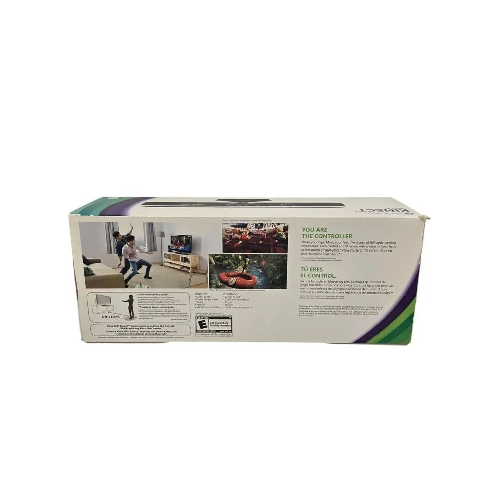 Kinect Sensor Camera With Box and Kinect Adventures Game (NEW) Bundle‎